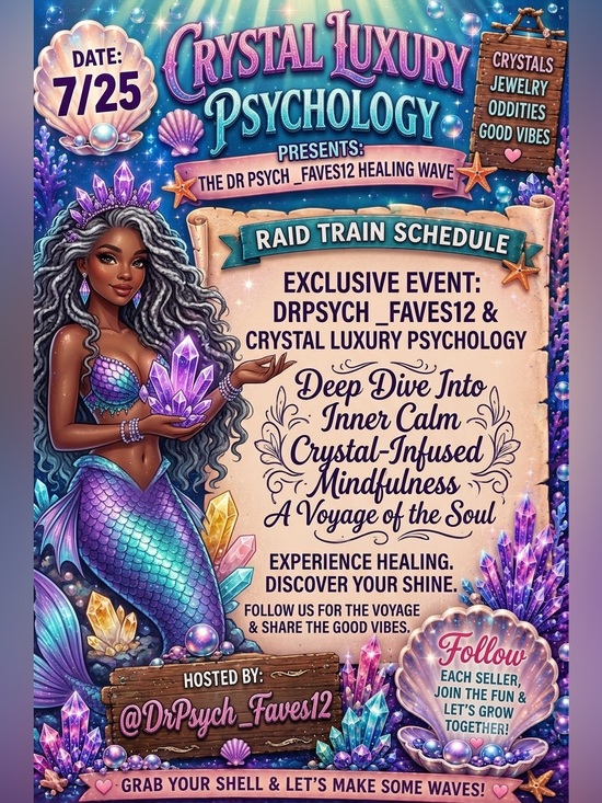 Crystal Luxury Psychology Accessories - 7/25 Druzycove111 Mermaid Market w/DrPsych_Faves12 & Crystal Luxury Psychology
